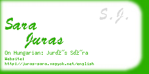 sara juras business card